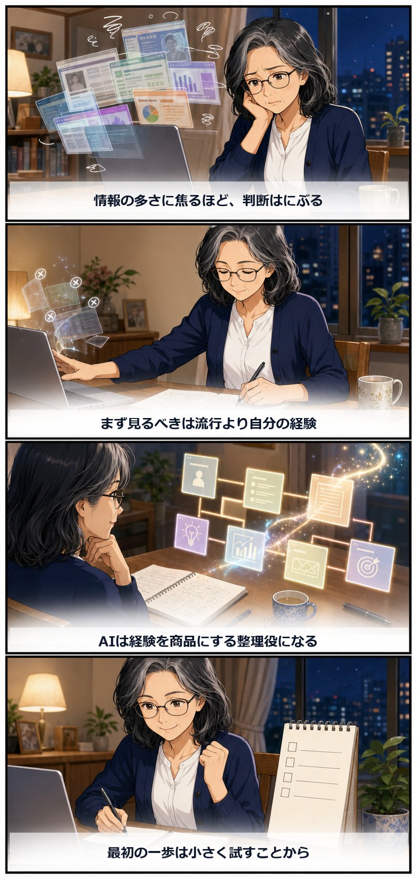 50代からのAI副業入門・第1章漫画